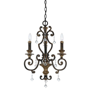 Elstead Lighting - QZ-MARQUETTE3 - Quoizel Chandelier from the Marquette range. Marquette 3 Light Chandelier Product Code = QZ-MARQUETTE3