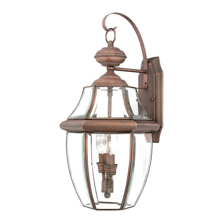 Elstead Lighting - QZ-NEWBURY2-L-AC - Quoizel Outdoor Wall Light from the Newbury range. Newbury 2 Light Large Wall Lantern Product Code = QZ-NEWBURY2-L-AC