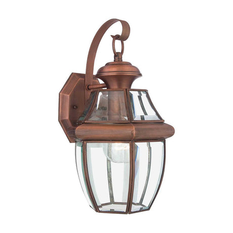 Elstead Lighting - QZ-NEWBURY2-M-AC - Quoizel Outdoor Wall Light from the Newbury range. Newbury 1 Light Medium Wall Lantern Product Code = QZ-NEWBURY2-M-AC