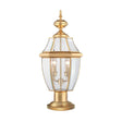 Elstead Lighting - QZ-NEWBURY3-L-PB - Quoizel Pedestal Lantern from the Newbury range. Newbury 2 Light Pedestal Product Code = QZ-NEWBURY3-L-PB