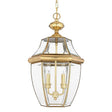 Elstead Lighting - QZ-NEWBURY8-L-PB - Quoizel Outdoor Hanging from the Newbury range. Newbury 2 Light Large Chain Lantern Product Code = QZ-NEWBURY8-L-PB