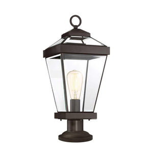 Elstead Lighting - QZ-RAVINE3-M - Quoizel Pedestal Lantern from the Ravine range. Ravine Medium Pedestal Product Code = QZ-RAVINE3-M