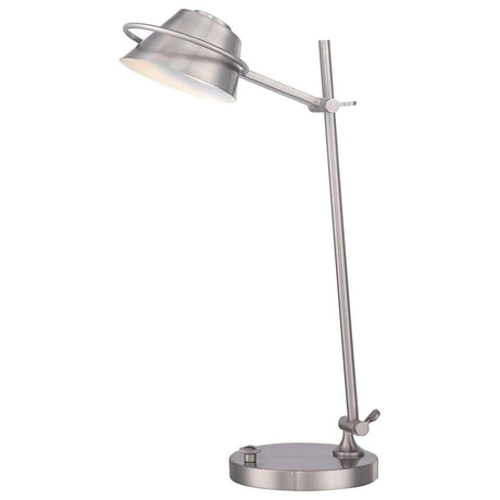 Elstead Lighting - QZ-SPENCER-TL-BN - Quoizel Table Lamp from the Spencer range. Spencer LED Table Lamp in Brushed Nickel Product Code = QZ-SPENCER-TL-BN