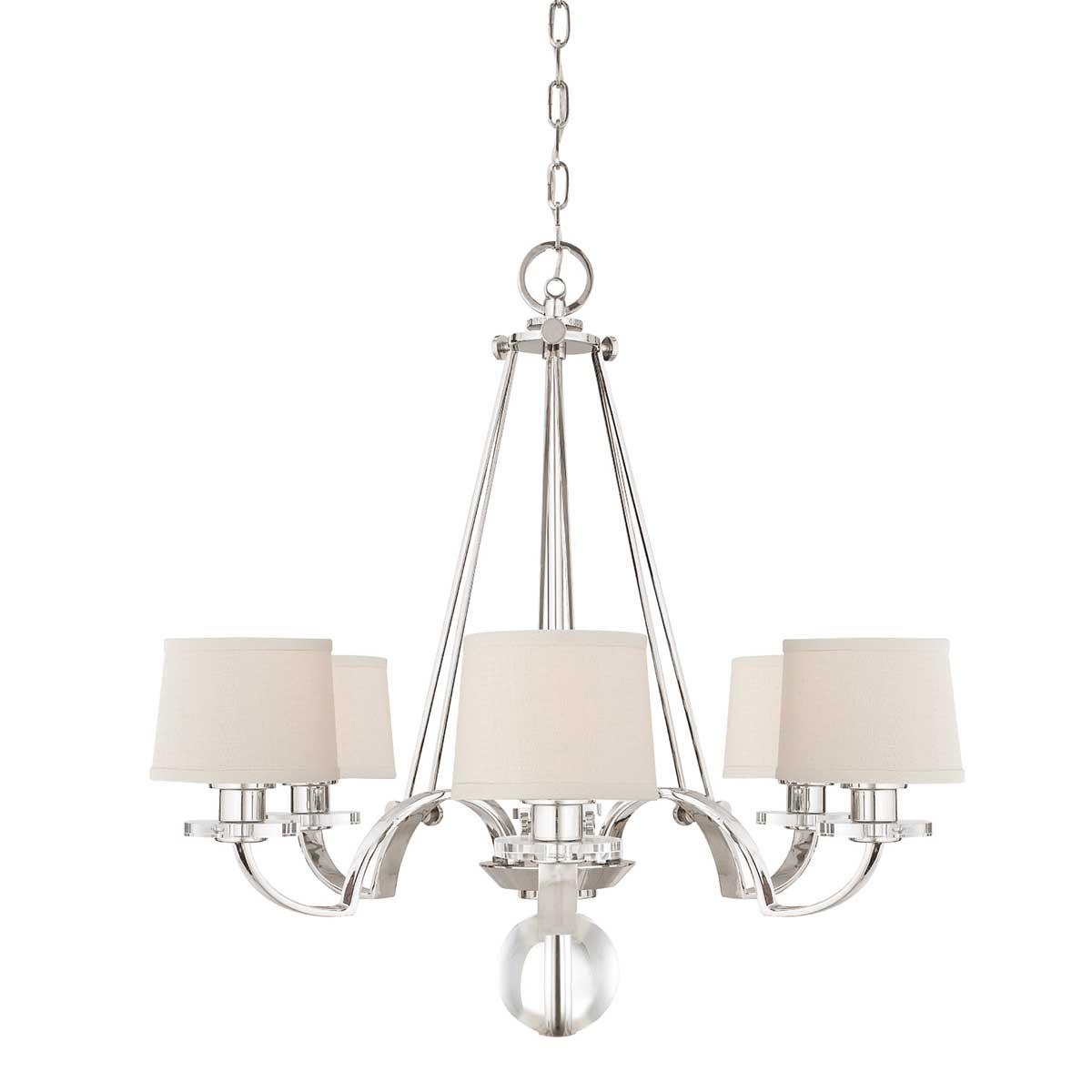 Elstead Lighting - QZ-SUTTON-PLACE6 - Quoizel Chandelier from the Sutton Place range. Sutton Place 6 Light Chandelier Product Code = QZ-SUTTON-PLACE6