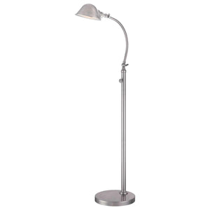 Elstead Lighting - QZ-THOMPSON-FLBN - Quoizel Floor Lamp from the Thompson range. Thompson LED Floor Lamp in Brushed Nickel Product Code = QZ-THOMPSON-FLBN