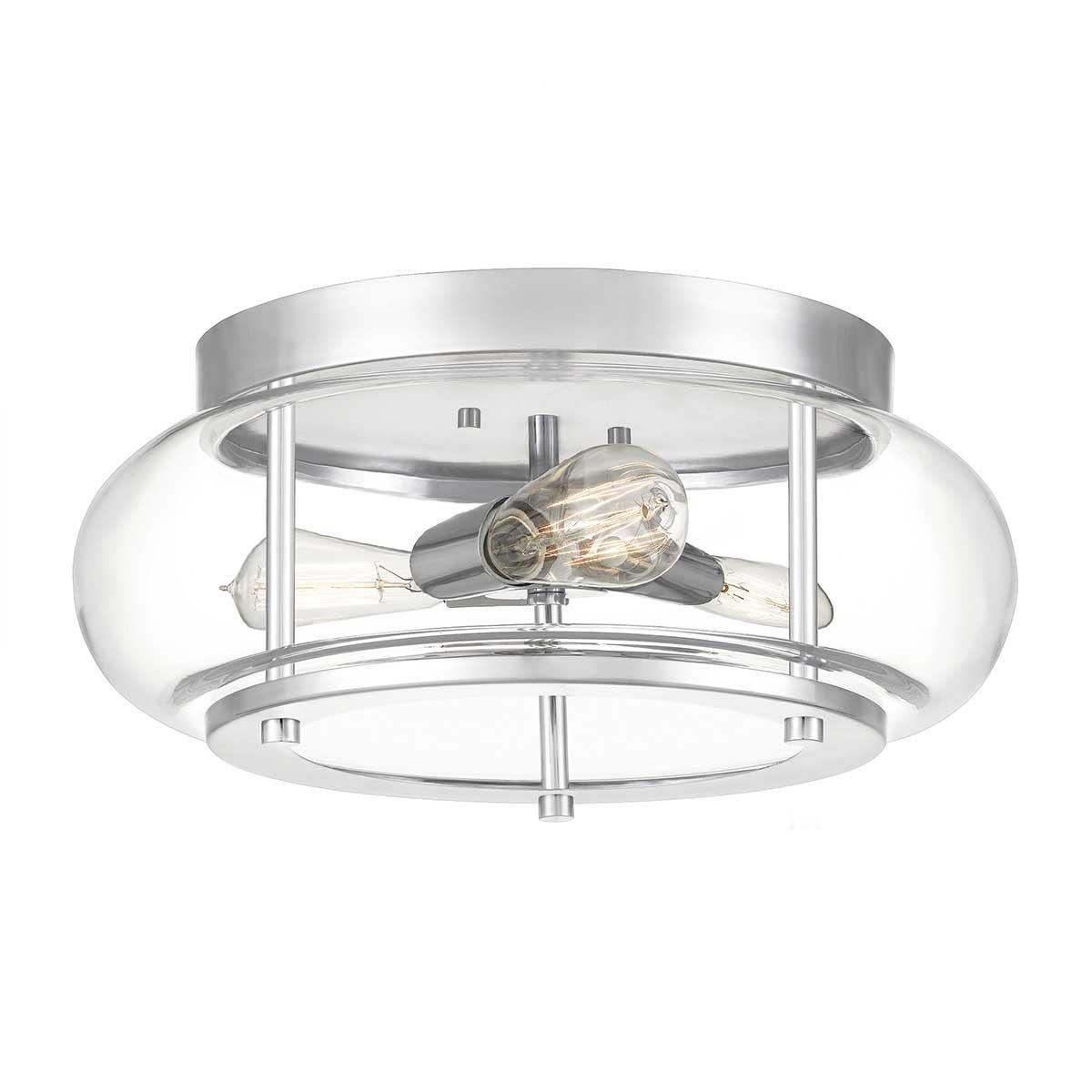 Elstead Lighting - QZ-TRILOGY-F-M-BATH - Quoizel Ceiling Flush from the Trilogy range. Trilogy 3 Light Flush Product Code = QZ-TRILOGY-F-M-BATH