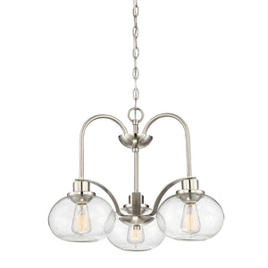 Elstead Lighting - QZ-TRILOGY3-BN - Quoizel Chandelier from the Trilogy range. Trilogy 3 Light Chandelier Product Code = QZ-TRILOGY3-BN