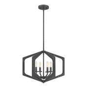 Elstead Lighting - QZ-VANGUARD-4P-OK - Quoizel Pendant from the Vanguard range. Vanguard 4 Light Pendant Product Code = QZ-VANGUARD-4P-OK