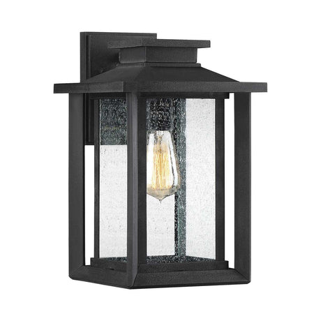 Elstead Lighting - QZ-WAKEFIELD-M-TBK - Quoizel Outdoor Wall Light from the Wakefield range. Wakefield 1 Wall Lantern - Medium Product Code = QZ-WAKEFIELD-M-TBK