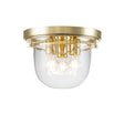 Elstead Lighting - QZ-WHISTLING-F-PB - Quoizel Ceiling Flush from the Whistling range. Whistling 3 Light Flush Product Code = QZ-WHISTLING-F-PB