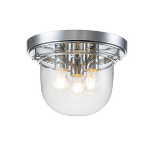 Elstead Lighting - QZ-WHISTLING-F-PC - Quoizel Ceiling Flush from the Whistling range. Whistling 3 Light Flush Product Code = QZ-WHISTLING-F-PC