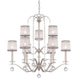 Elstead Lighting - QZ-WHITNEY9 - Quoizel Chandelier from the Whitney range. Whitney 9 Light Two Tier Chandelier Product Code = QZ-WHITNEY9