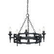 Elstead Lighting - SAX5-BLK - Elstead Lighting Chandelier from the Saxon range. Saxon 5 Light Chandelier Product Code = SAX5-BLK