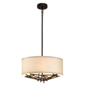 Elstead Lighting - TAIKO-3P - Elstead Lighting Pendant from the Taiko range. Taiko 3 Light Pendant Product Code = TAIKO-3P