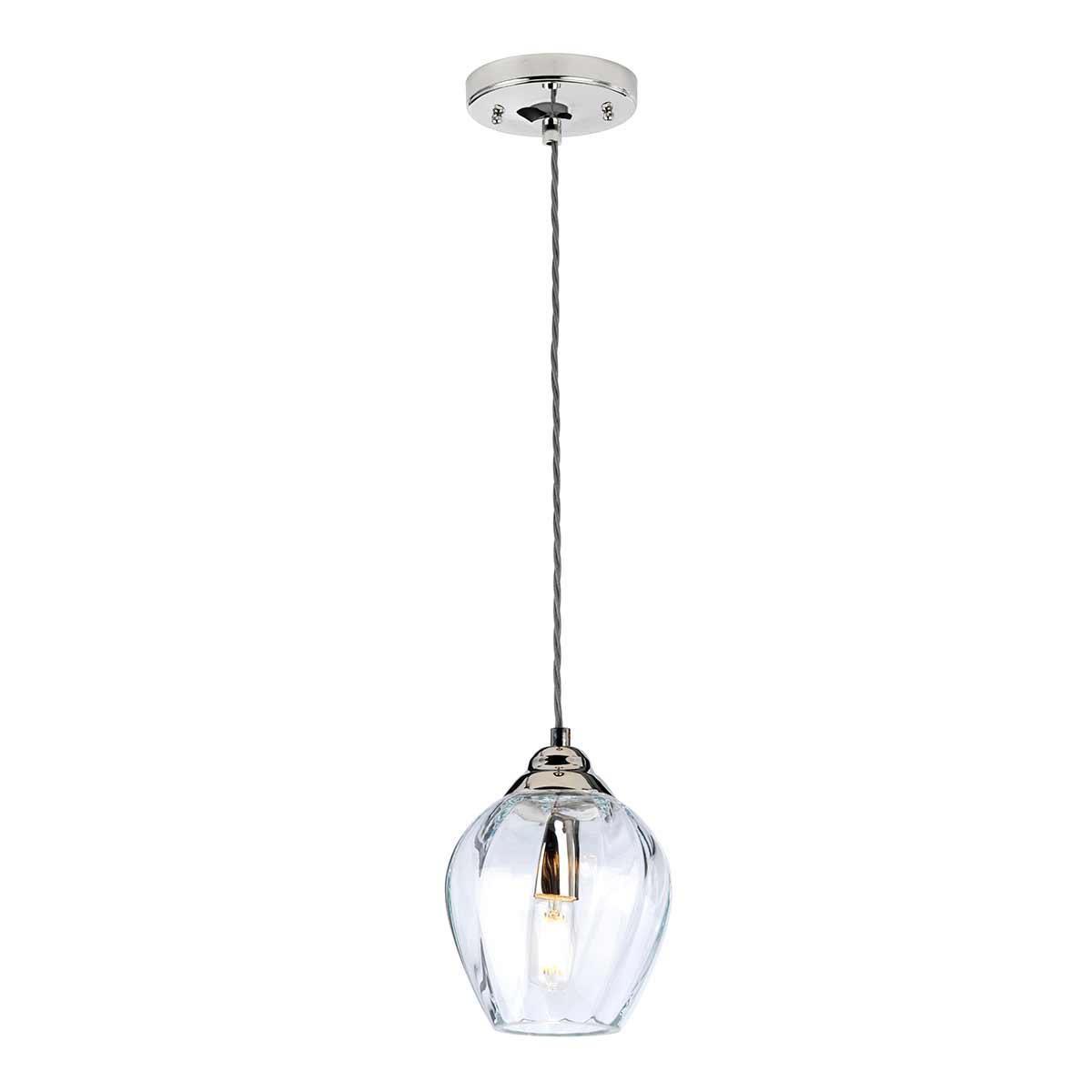 Elstead Lighting - TIBER-P-CLEAR - Elstead Lighting Pendant from the Tiber range. Tiber 1 Light Pendant Product Code = TIBER-P-CLEAR