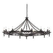 Elstead Lighting - WR12-GRAPHITE - Elstead Lighting Chandelier from the Warwick range. Warwick 12 Light Chandelier Product Code = WR12-GRAPHITE