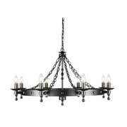 Elstead Lighting - WR8-GRAPHITE - Elstead Lighting Chandelier from the Warwick range. Warwick 8 Light Chandelier Product Code = WR8-GRAPHITE