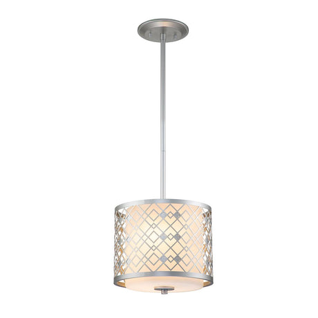 Elstead Lighting - ZIGGY-1P-S-LS - Elstead Lighting Pendant from the Ziggy range. Ziggy 1lt Small Pendant - Lacquered Silver Product Code = ZIGGY-1P-S-LS