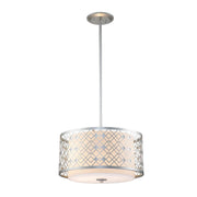 Elstead Lighting - ZIGGY-2P-M-LS - Elstead Lighting Pendant from the Ziggy range. Ziggy 2lt Medium Pendant - Lacquered Silver Product Code = ZIGGY-2P-M-LS