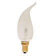 Girard Sudron - FL-CP-HCV18SES/T125 SUD - Girard Sudron Halogen bent tipped Candle CV4 19W E14 Small Edison Screwed Cap Translucent 2000h 35x120mm