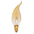 Girard Sudron - FL-CP-HCV46SES/A125 SUD - Girard Sudron Halogen bent tipped Candle CV4 46W E14 Small Edison Screwed Cap Amber 2000h 35x125mm