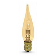 Girard Sudron - FL-CP-HGS19SES/A120 SUD - Girard Sudron Halogen straight tipped Candle GS2 19W E14 Small Edison Screwed Cap Amber 27x120