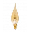 Girard Sudron - FL-CP-HGS19SES/A125 SUD - Girard Sudron Halogen straight tipped Candle GS4 19W E14 Small Edison Screwed Cap Amber 2000h 35x125mm