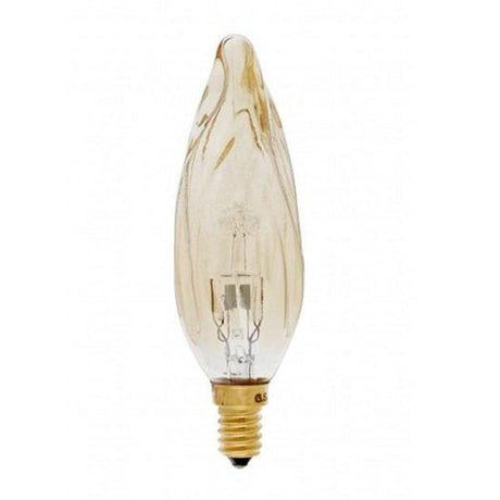 Girard Sudron - FL-CP-HNO30SES/A129 SUD - Girard Sudron New Torch halogen Candle GS8 30W E14 Small Edison Screwed Cap Amber 2000h 40x120mm