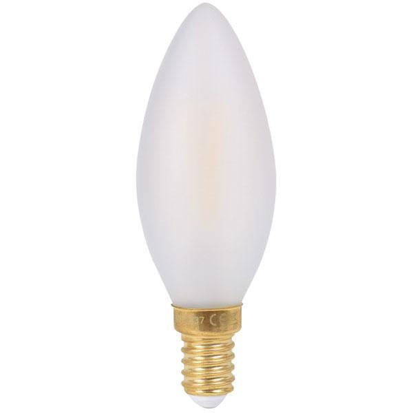 Girard Sudron - FL-CP-LCND2SESOVWW SUD - Girard Sudron Girard Sudron LED Filament Smooth Flame Candle 2W E14 Small Edison Screwed Cap Frosted 2700K