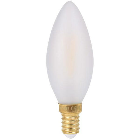 Girard Sudron - FL-CP-LCND2SESOVWW SUD - Girard Sudron Girard Sudron LED Filament Smooth Flame Candle 2W E14 Small Edison Screwed Cap Frosted 2700K