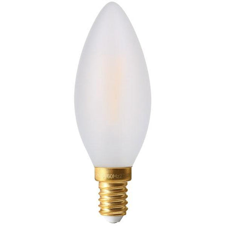 Girard Sudron - FL-CP-LCND4SESOVWW/DIM SUD - Girard Sudron Girard Sudron LED Filament Smooth Flame Candle 4W E14 Small Edison Screwed Cap Frosted 2700K Dimmable