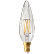 Girard Sudron - FL-CP-LCNDF4SESCVWW/DIM SUD - Girard Sudron Girard Sudron GS8 LED Filament Candle 4W Clear SES E14 Small Edison Screwed Cap 2700K Dimmable