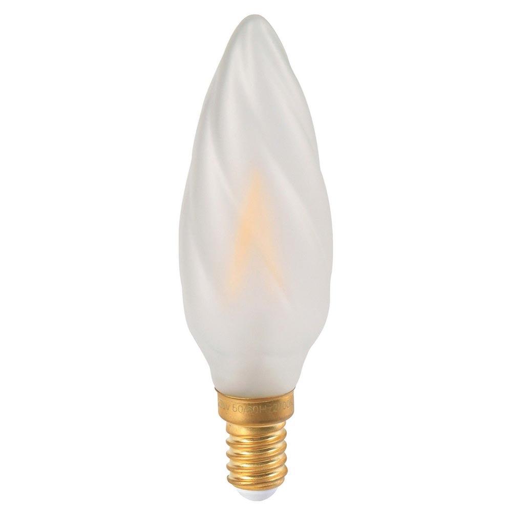 Girard Sudron - FL-CP-LCNDT5SESOVWW SUD - Girard Sudron Twisted Flamme F6 LED Filament Candle 5W Opal E14 Very Warm White MPN = 713210