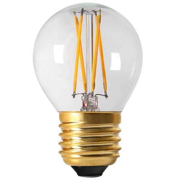 Girard Sudron - FL-CP-LRND45ESC/4VWW/DIM SUD - Girard Sudron 28648 Girard Sudron LED Filament Golfball 4W E27 Clear 2700K Dimmable LED 45mm Round LED Lamps