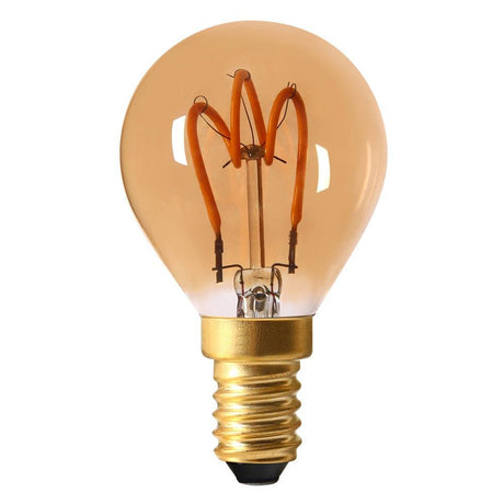 Girard Sudron - FL-CP-LRND45SESG/2VWW/LP SUD - Girard Sudron Sudron LED R45 Girard Sudron LED Loop Filament Golfball 2W E14 Amber 2000K Part Number = 716606