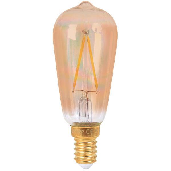 Girard Sudron - FL-CP-LSQ1SESG SUD - Girard Sudron Girard Sudron LED Edison Filament 1W 105lm E14 Small Edison Screwed Cap Amber Lamp