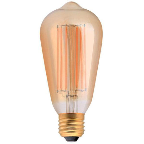 Girard Sudron - FL-CP-LSQ2ESG SUD - Girard Sudron Girard Sudron LED Edison Filament 2W 250lm E27 ST64 Amber Lamp MPN = 715992