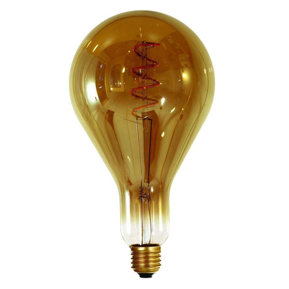 Girard Sudron - FL-CP-LSQ4ESS/GLS/DIM 130x240 SUD - Girard Sudron Girard Sudron LED Twisted Filament 130x240mm 4W 2000K E27 Edison Screwed Cap Smoked Dimmable