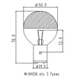 Guerra - FL-CP-0871/2 GUE - Guerra 0871/2 24V 50W Ba20d CS