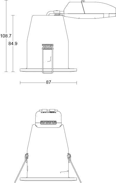 JCC Lighting - JC010010/BN - JCC Lighting JC010010/BN Fireguard Next Generation Unlamped Downlight IP20 Brushed Nickel