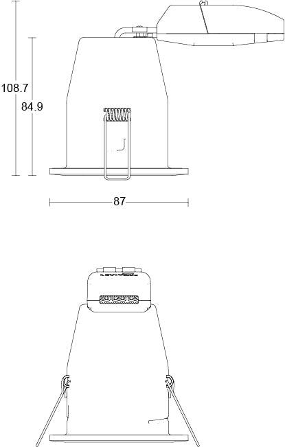 JCC Lighting - JC010016/BN - JCC Lighting JC010016/BN Fireguard Next Generation Unlamped Showerlight IP65 Brushed Nickel