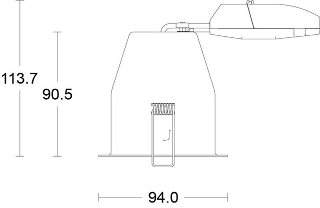 JCC Lighting - JC010023/NB - JCC Lighting JC010023/NB Fireguard Next Generation XL(Tilt)Can Only IP20 No Bezel