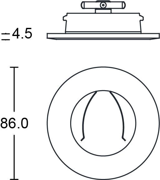 JCC Lighting - JC010028/WH - LED - Replacement Bezel