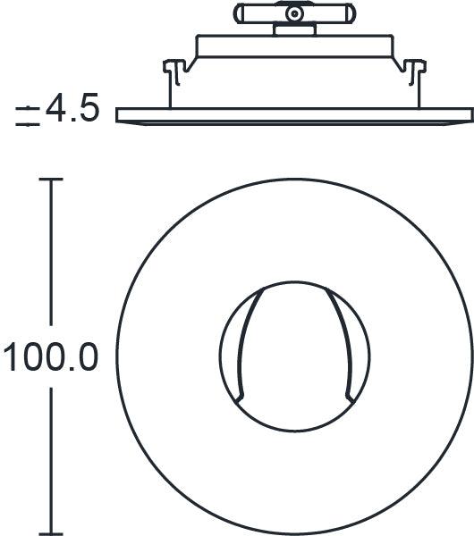 JCC Lighting - JC010031/WH - JCC Lighting JC010031/WH Fireguard Next Generation Anti-Glare XL Bezel IP20 White