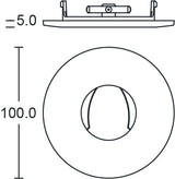 JCC Lighting - JC010033/BN - JCC Lighting Part Number JC010033/BN Fireguard Next Generation XL Bezel IP20 Brushed Nickel