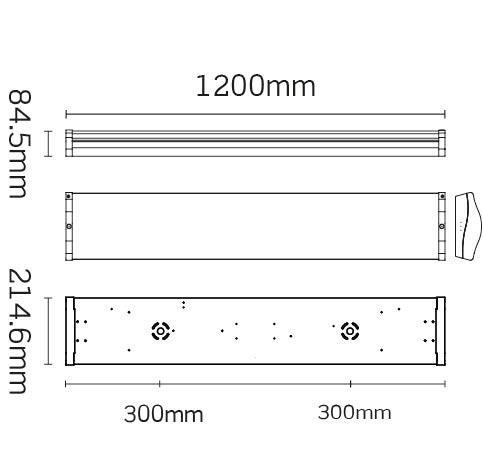 JCC Lighting - JC030001 - JCC Lighting Part Number JC030001 OxfordLED IP20 4ft Single 4000K 20W 2700lm