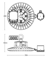 JCC Lighting - JC040027 - JCC Lighting Part Number JC040027 Toughbay Retrofit 100W 120° 5700K IP65 Microwave Dimmable G2