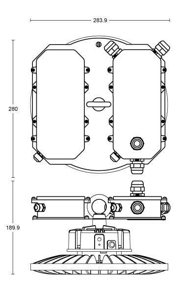 JCC Lighting - JC040038 - JCC Lighting Part Number JC040038 Toughbay Retrofit 150W 120° 4000K IP65 G2 Emergency