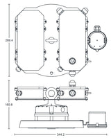 JCC Lighting - JC040103 - JCC Lighting Part Number JC040103 Toughbay™104W IP65 5700K 14500lm Microwave Dimmable 60° Emergency