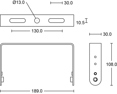 JCC Lighting - JC040124 - JCC Lighting JC040124 Toughbay™100W Surface Mounting Bracket